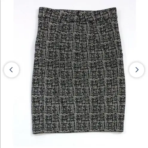 Alexander Wang  Black Printed Knee Length Pencil Skirt Size S/4