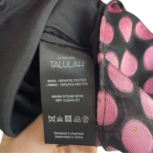 TALULAH La Maison Belle Mini Dress XS Black Pink