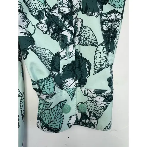 *Duluth Trading Sidwinder Printed Shirt Womens Lg Green Floral Outdoor Workwear Size undefined