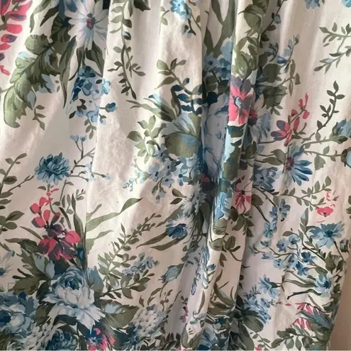 VINTAGE Early 1990's Floral Dress Open Back cottagecore prairie garden RARE