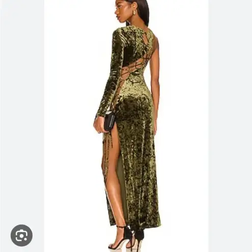 Camila Coelho CAMILA COEHLO‎ Gabriel Maxi Dress in Olive Green size XS NWT