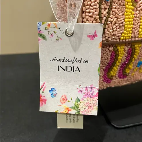 From India To You | Beaded Ski ⛷️ Motif Shoulder Bag Orange