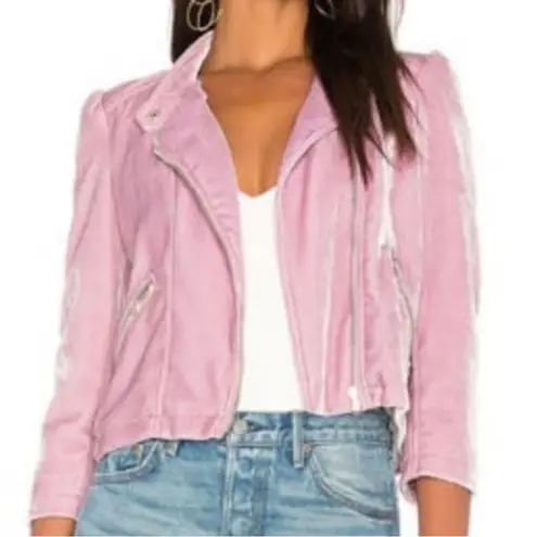 Rebecca Taylor Velvet Moto Jacket size 4
