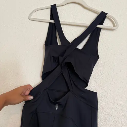 NWOT Free people FP Movement Back It Up Jumpsuit Black