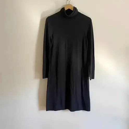 Lands' End  Merino Wool Turtleneck Sweater Dress