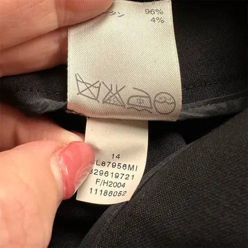 Classiques Entier Women's Size 8 Black Dress Pants Wool Blend Formal Work