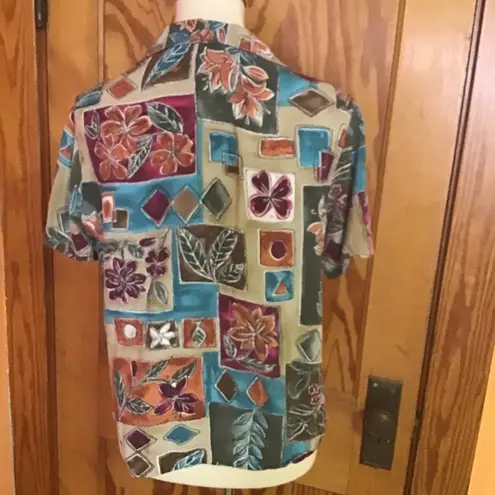 Bright 90s patchwork shirt
