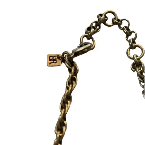 Banana Republic BR  Gold-Tone Statement Necklace Faceted Stones Shiny Glam Glitz - Image 4