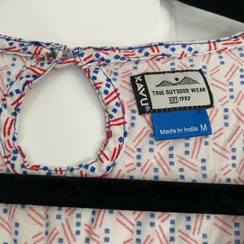 KAVU White Midi Dress Medium Granola Gorpcore Twee Outdoors Cozy Vacation Beach