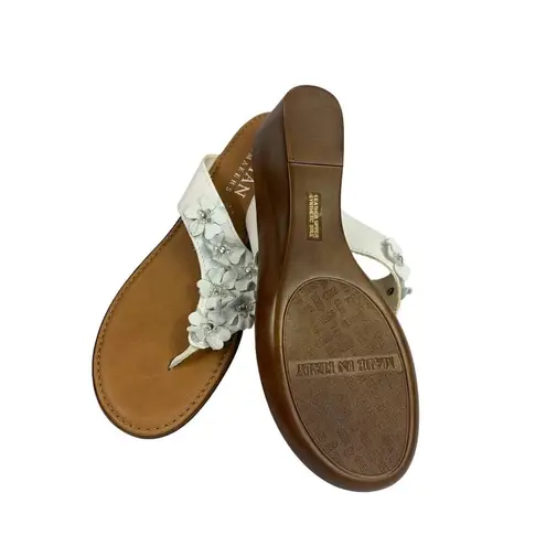 Italian Shoemaker Women's Floral Sandals White Size 8