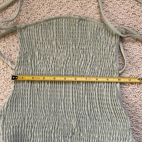 Charlie Holiday Shirree Textured Mint Gina One Piece Strappy Back