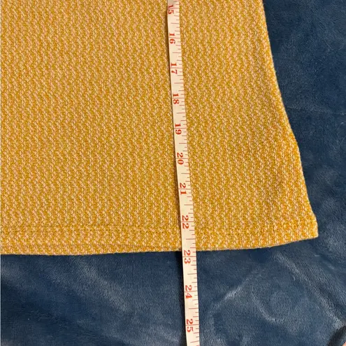 Kayleigh Yellow & White Bow Tie Chevron Top Womens Size M Size M - Image 3