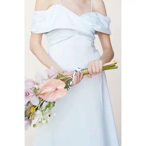 LPA / Revolve Shirred Cross Front Gown in Powder Blue