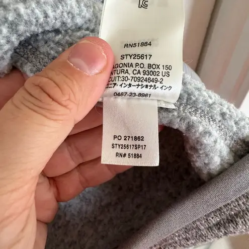 Patagonia  women’s gray Better Sweater 1/4 zip pullover size small