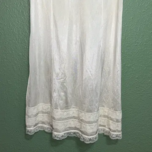 Vanity Fair Lace Slip Dress Vintage Cream Off White Size M