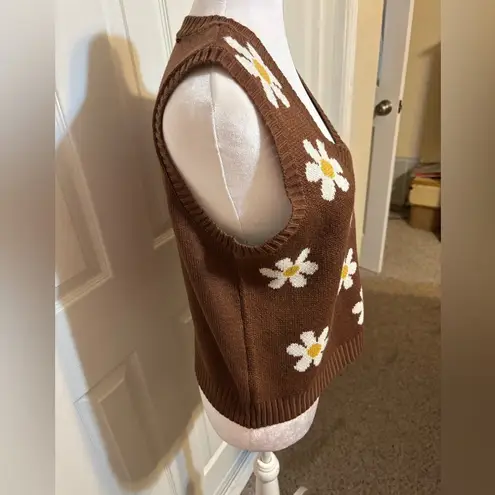 belle du jour Daisy Sweater Vest Women’s Size Large