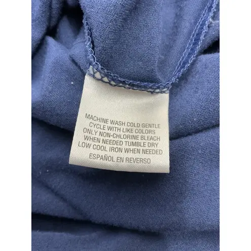 Womans Alfani Intimates Pullover T Shirt Large Blue Short Sleeve Scoop Neck