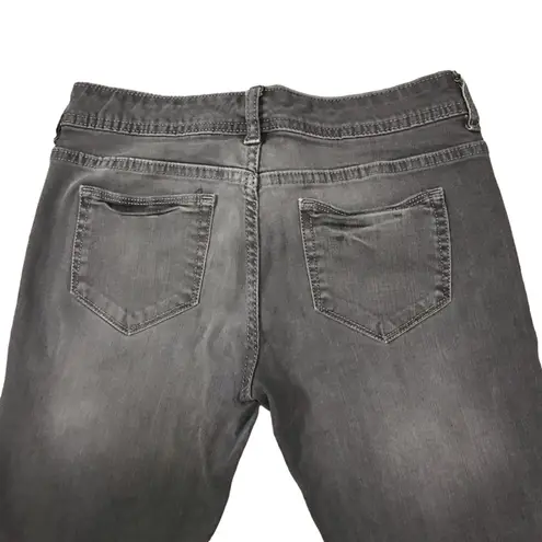 Mossimo Skinny Jeans Gray Distressed Stretch Denim Women’s Size 7