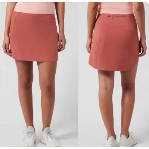 Athleta  Run With It 14 Inch Skort with Jupe Short in Coral Size Large