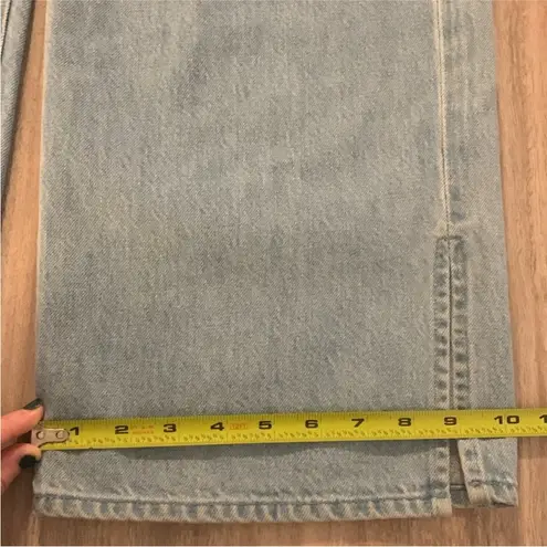 SNACKS from Mother The Fun Dip Puddle Sliced Size 25 Mid Rise Loose Light Wash Blue