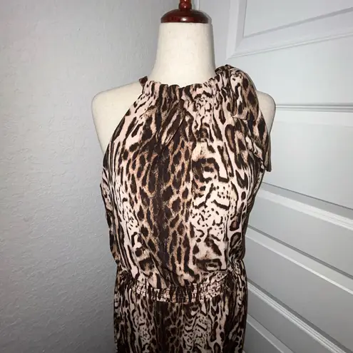 INC International Concepts New, Animal Print Halter Tie at Top Maxi Dress Size XL