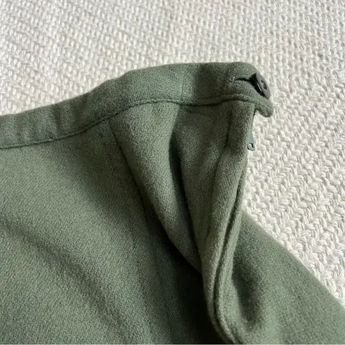 Bobbie & Brooks Vintage 60s Soft Green Wool High Waisted Skirt