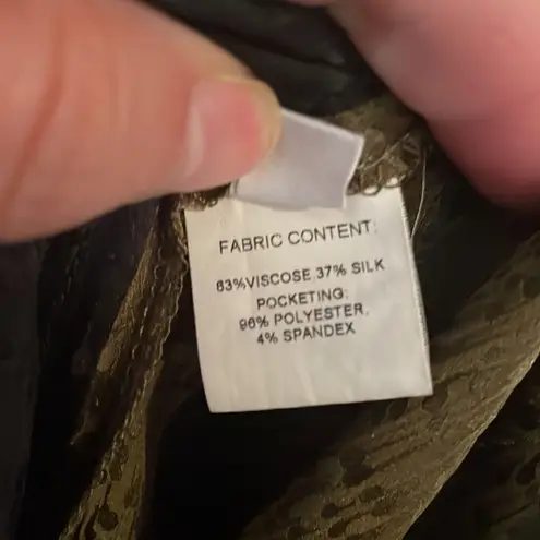 Derek Lam 10 Crosby Wide Leg Silk Blend Colorblock Dressy Trouser Pants