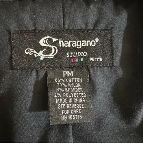 Sharagano Studio Classy Short Sleeve Blazer Sz Petite Medium