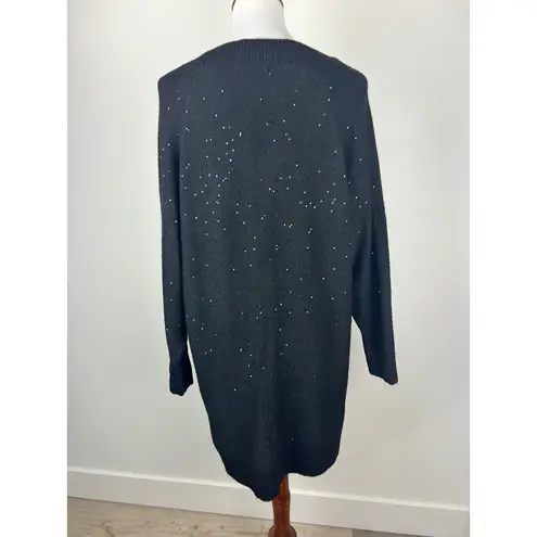 Primark  Black Sequins V Neck Sweater Dress Women's Size M