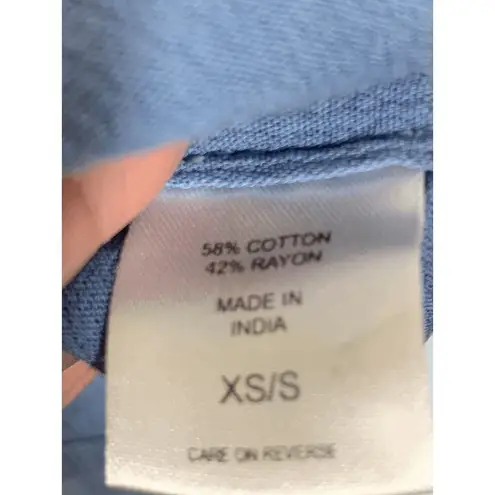 New York Company Womens Mini Dress Embellished Floral Gradient Blue White Small