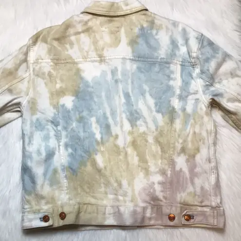 Pilcro Women’s Tie Dye Button-Up Jean Jacket