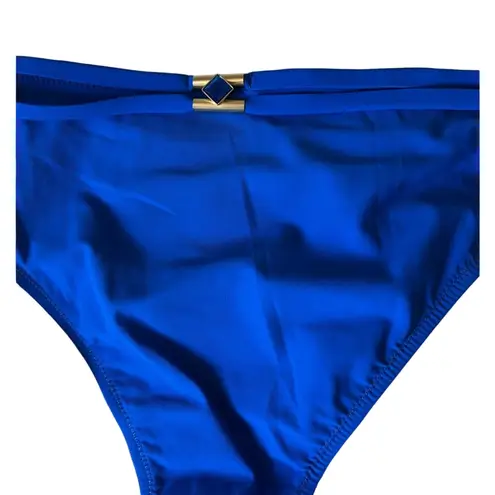 Gottex Bikini Bottom Womens Size 14 GTX Sapphire Blue Jeweled Bottoms Bikini NWT