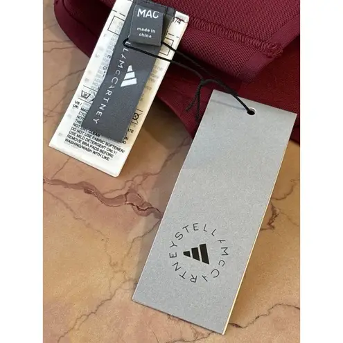 Adidas by Stella McCartney Tpr Pi Bra in Burgundy Medium New Womens Sports Red