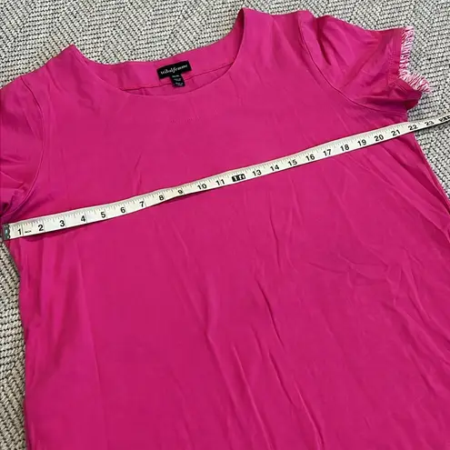 tribal femme Dress with fringe trim Pink Size XL