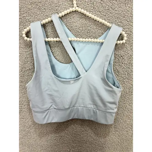 Fabletics  callie sports bra womens medium blue medium impact yoga athleisure gym