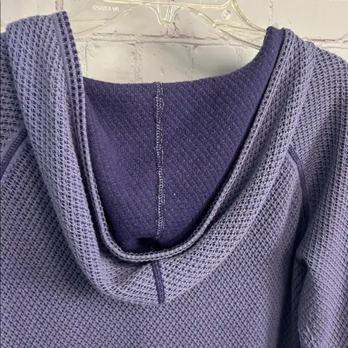 Title Nine lilac textured woven full zip hooded activewear jacket size Small