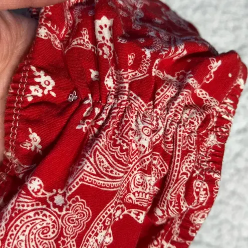 Size small cotton tube top Red