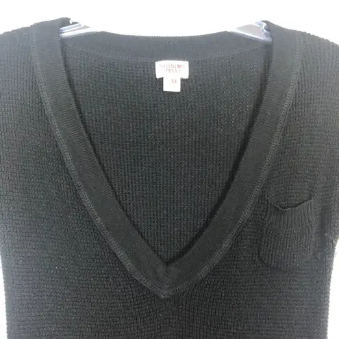 Mossimo Waffle Knit Rockabilly Pinup Emo Edgy Gothcore Tunic Sweater Juniors M Black Size undefined