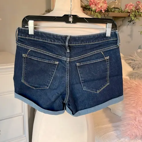 Mossimo Denim  Jean Shorts Mid Rise Midi Super Stretch Womens 6 Waist 28