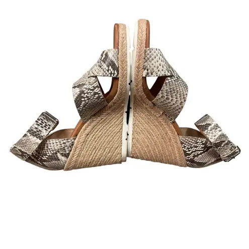 Treasure & Bond Poppy Snake Espadrille Wedge Heels Sandals Size 6M Ankle Strap