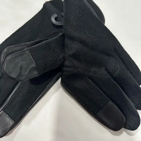 Sole Society
Leather & Knit Mixed Media Touch Gloves In Black