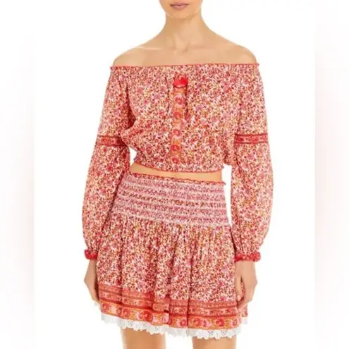 Poupette St. Barth Nana Off the Shoulder Top, Size XS NEW w/Tag $140