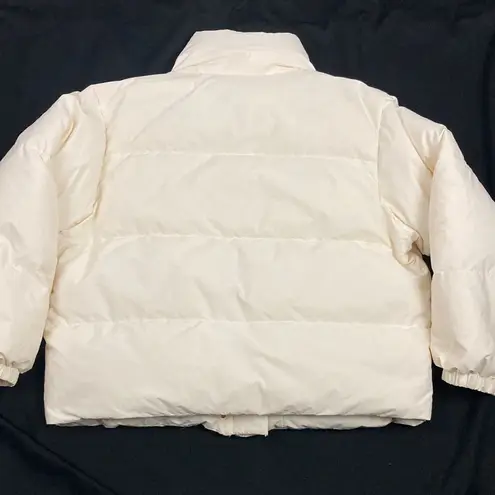 Nap Loungewear Cream Puffer Jacket S White