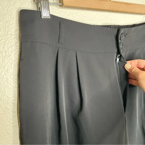 Halara NWT High Waisted Zipper Pocket Shirred Straight Leg Work Pants black L