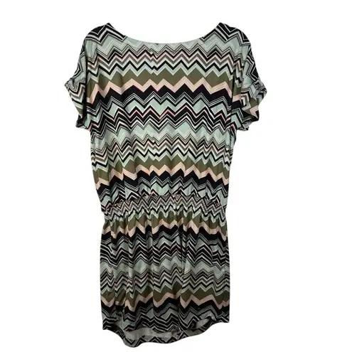 Lole Short Sleeve Comfy Casual Leisure Scoop Hem Elastic Hip Sun Dress SZ Large