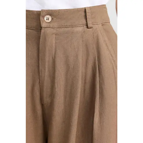 Stateside $208 NEW with tags! Women's Linen Wide Leg Trousers - Twig - Small