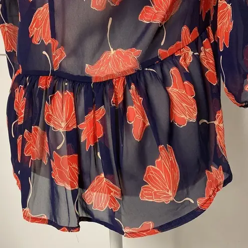 Needle & Thread Sheer Floral Top