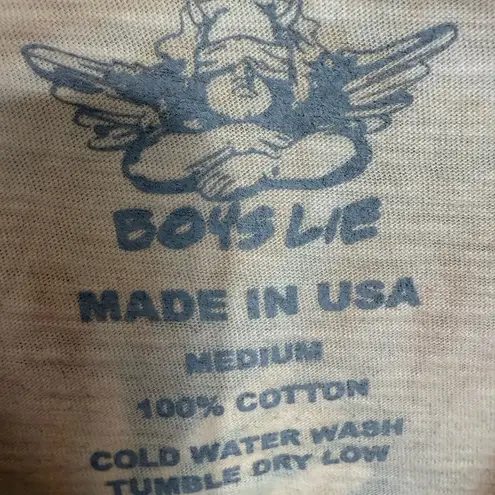 Boys Lie White Crop Short Sleeve T-Shirt