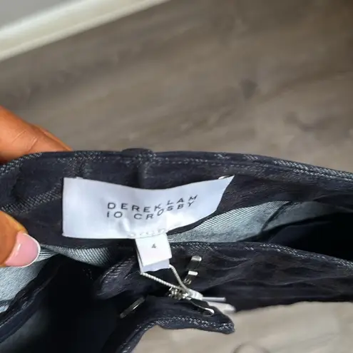 Derek Lam NEW 10 CROSBY Corinna Velvet Leopard-Print Crop Flare Pants 4