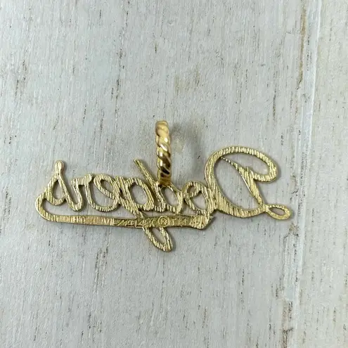 L.A. DODGERS 14K solid script logo pendant by Michael Anthony, NWOT Gold